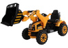 Traktor na akumulator z Łyżką Koparka Pomarańczowy