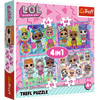 Puzzle - 4w1 (35, 48, 54, 70) - Poznaj laleczki - LOL Surprise! - Trefl 34613