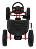 Gokart ABARTH na pedały dla dzieci Czarny + Koła EVA + Hamulec ręczny + Wolny bieg