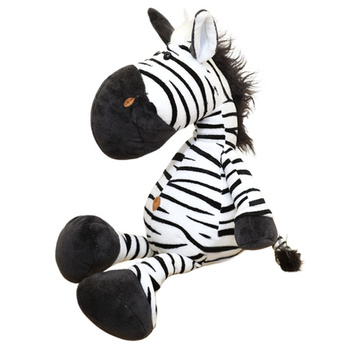 Pluszowa Maskotka Przytulanka Zebra Biało Czarna 25cm