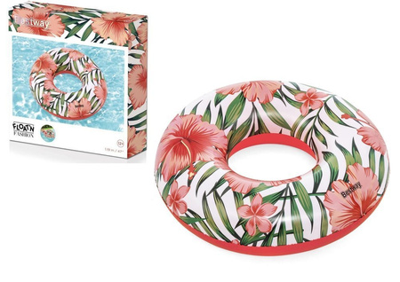 Kółko TROPICAL PALMS Liście Palmy Białe BESTWAY