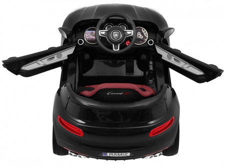 Autko Turbo-S na akumulator dla dzieci Czarny + Pilot