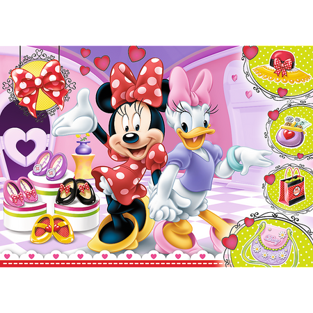 Puzzle - 100 - Myszka Minnie i błyskotki - Trefl 14820