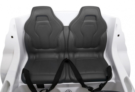 BMW X6M XXL dla 2 dzieci Biały SUV + Pilot + Ekoskóra