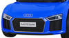 Audi R8 na akumulator dla dzieci Niebieski + Pilot + EVA + Wolny Start + MP3 LED