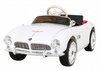 Autko BMW 507 Retro elektryczne dla dzieci Biały roadster