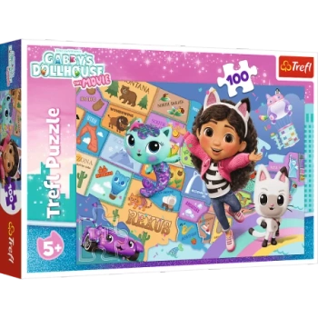 Puzzle - 100 - Przyjaźń w kocim domku - Koci Domek Gabi - Trefl 16515