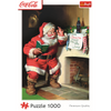 Puzzle - 1000 XMAS - Coca-Cola: Mikołaj przy kominku - Trefl 10922