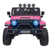 Auto terenowe OFF-ROAD 3.0 dla dzieci Różowy + Pilot + Wolny Start + Pasy + Audio LED