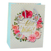 Torba Prezentowa Wzory Kwiaty Best Wishes 23 x 18 x 10,5 cm