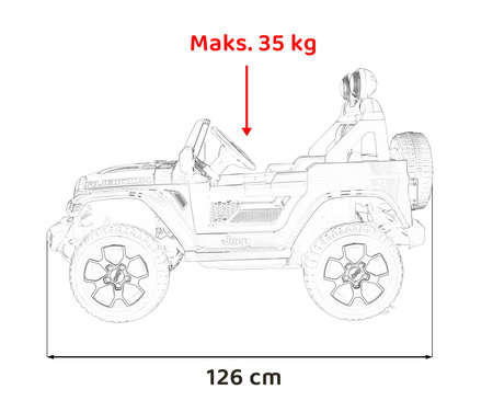 Pojazd Jeep Wrangler Rubicon Różowy