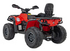 Quad Can Am Outlander ATV z Pilotem Czerwony