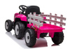 Traktor na Akumulator z Przyczepą XMX611 Różowy