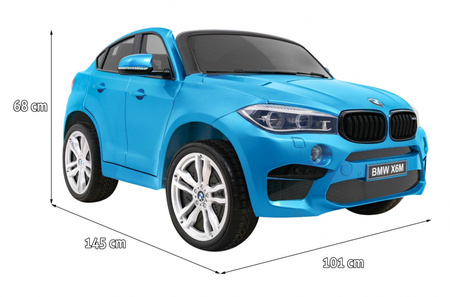 SUV BMW X6M XXL dla 2 dzieci Lakier Niebieski + Pilot