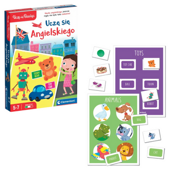 Gra edukacyjna Uczę Się Angielskiego Uczę się Bawiąc Język Polski Clementoni 50769
