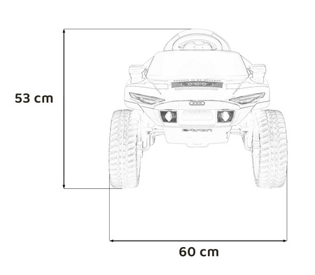 Pojazd Audi RSQ E-TRON Szary