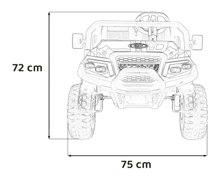 Pojazd Buggy 4-osobowy Champion Zielony
