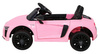 Audi R8 na akumulator dla dzieci Różowy + Pilot + EVA + Wolny Start + MP3 LED