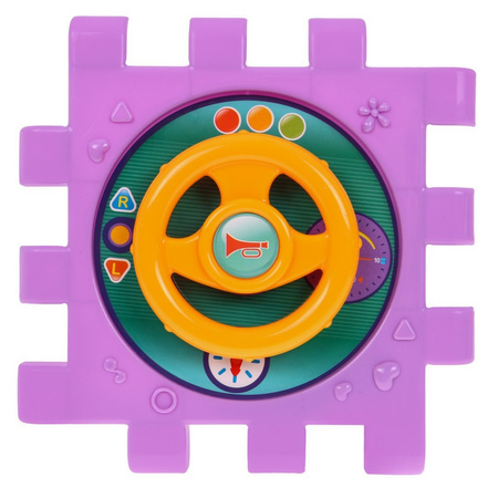 Multidomek sensoryczny dla dzieci 18m+ Mini gry 9 Puzzli + Sortery + Przeplatanka + Zegar