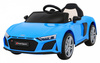 Audi R8 LIFT Samochodzik na akumulator Niebieski + Pilot + Koła EVA + MP3 + LED