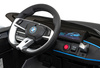 Autko BMW i4 na akumulator dla dzieci Czarny + Wolny Start + EVA + Ekoskóra + Audio LED + Pilot