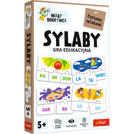 Gra dla dzieci Sylaby Mały Odkrywca Trefl 02813