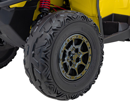 Quad Can Am Outlander ATV z Pilotem Żółty