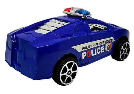 Zestaw Autek Samochodzików Policja Straż  z Napędem 6 szt