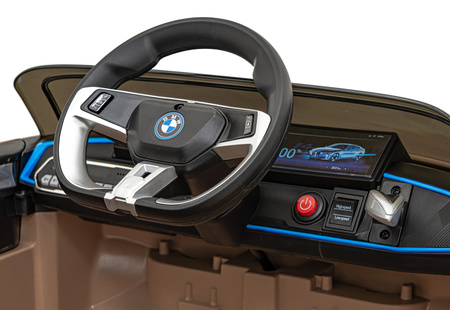 Autko BMW i4 na akumulator dla dzieci Złoty