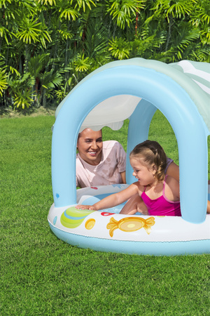 Dmuchany Basen Ogrodowy z Daszkiem Domek 52638