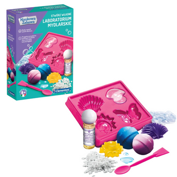 Naukowa Zabawa Zestaw Laboratorium Mydlarskie Mydła Kule do Kąpieli Język Polski Clementoni 60949