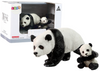 Zestaw 2 Figurek Panda z młodą Pandą Zwierzęta Świata