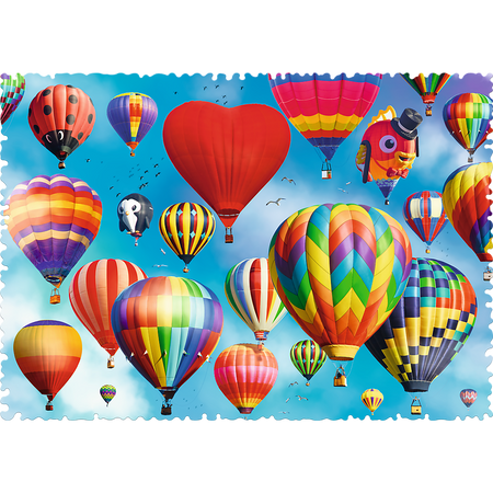 Puzzle - 600 Crazy Shapes - Kolorowe balony - Trefl 11112