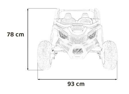 Pojazd Buggy SR SUPER 66 Niebieski
