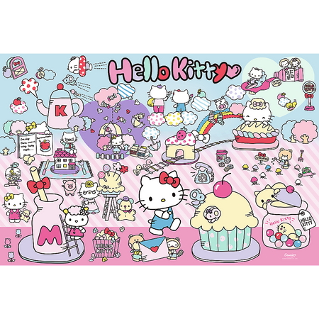 Puzzle - 300 - Poznaj Świat Hello Kitty - Hello Kitty - Trefl 23031