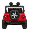 Jeep Wrangler Rubicon na akumulator dla dzieci Czerwony + Pilot + Radio MP3 LED + Koła EVA