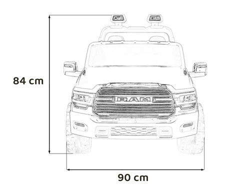 Pojazd RAM 3500 Różowy