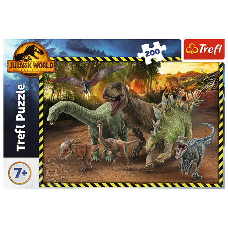 Puzzle - 200 - Dinozaury z Parku Jurajskiego - Jurassic World - Trefl 13287