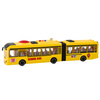 Autobus Przegubowy Szkolny Otwierane Drzwi Światła Dźwięki Żółty 1:16