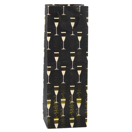 Torba Prezentowa Na Butelkę Motyw Kieliszków 36 x 12 x 10 cm