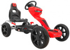 Gokart Grand Ride na pedały dla dzieci 3+ Czerwony + Koła EVA + Regulacja fotela + Hamulec ręczny