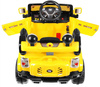 Autko terenowe JJ na akumulator dla dzieci Żółty + Pilot + Schowek + Światła + Audio