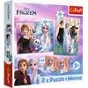 Puzzle + MEMOS - 2w1 (30,48) - Księżniczki w swojej krainie - Disney Kraina Lodu - Trefl 93335