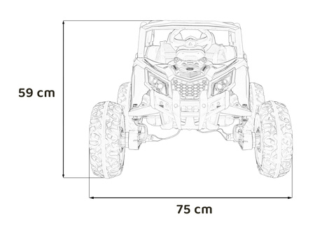 Pojazd Buggy ATV Defend 4x4 Niebieski