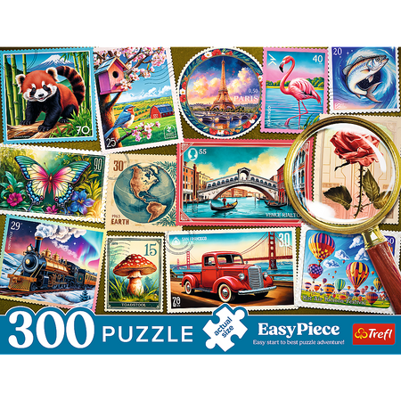 Puzzle - 300 EasyPiece - Znaczki pocztowe - Trefl 23100