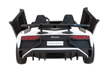 Auto Lamborghini Aventador SV na akumulator dla 2 dzieci Biały