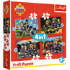 Puzzle - 4w1 (12, 15, 20, 24) - Przygody strażaka Sama - Strażak Sam - Trefl 34632