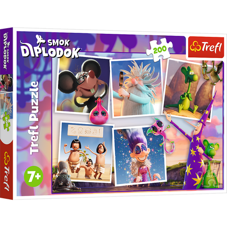 Puzzle - 200 - Przygody Smoka Diplodoka - Trefl 13322
