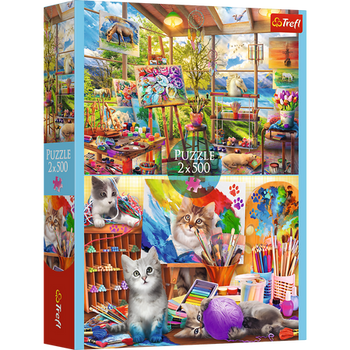 Puzzle - 2x500 - Sztuka malowania - Trefl 37530