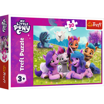 Puzzle - 30 - Przyjacielskie Koniki Pony - My Little Pony - Trefl 18299
